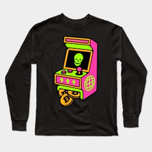 Arcade game skull Long Sleeve T-Shirt
